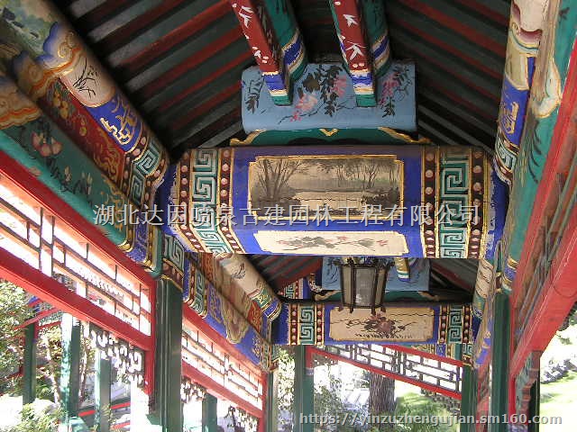 古建彩绘/古建油漆/古建筑彩画彩绘油漆维修，木油