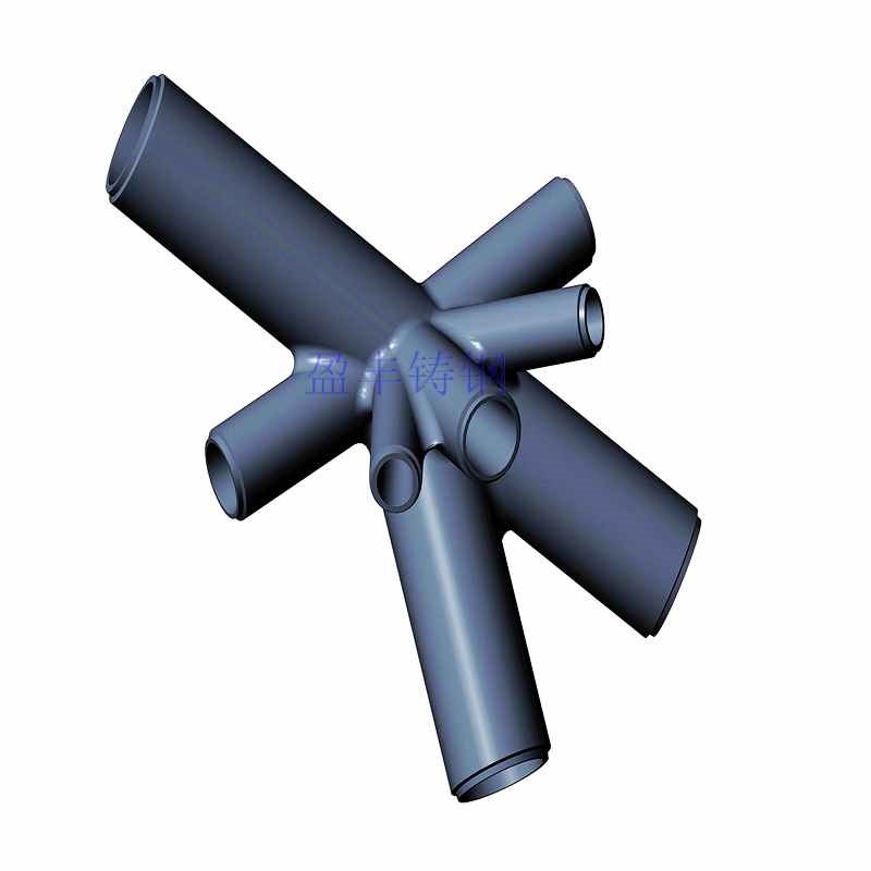 各种复杂结构形式钢结构建筑节点铸钢件