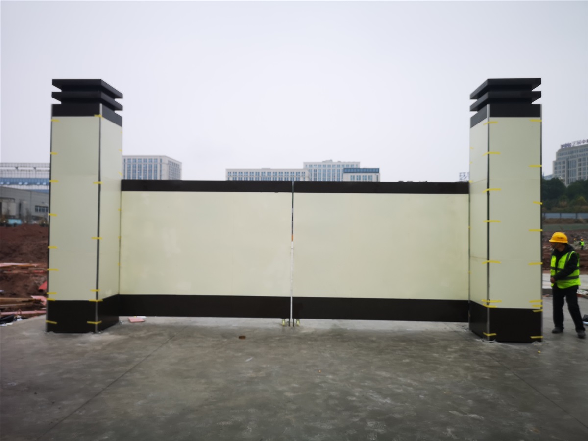 重庆建筑工地施工大门柱工地形象招牌门头柱工地大门