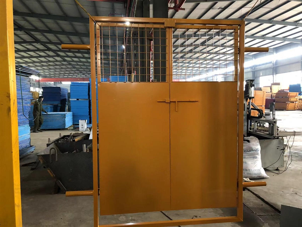 现货电梯井口防护门工地楼层施工安全门临时电梯防护门