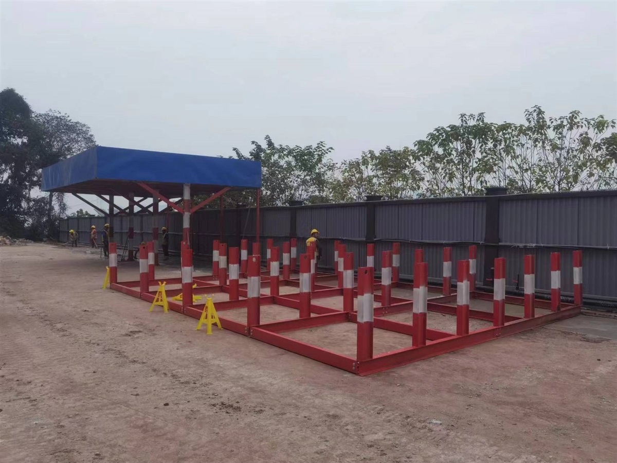 建筑工地钢筋放置架 原材料堆放架 定型化钢筋摆放架