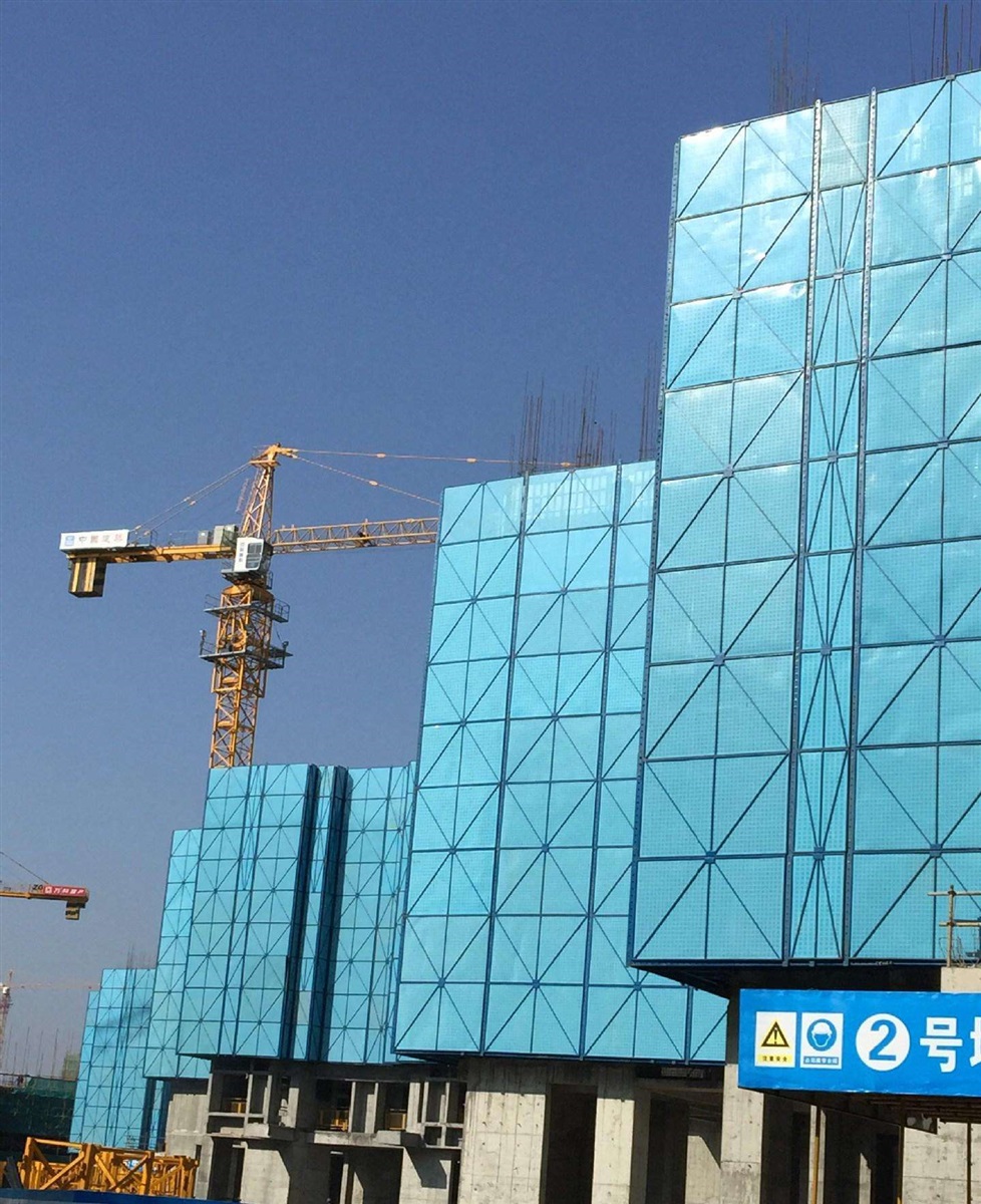 工地高层施工防坠爬架网片冲孔网米字型建筑爬架网