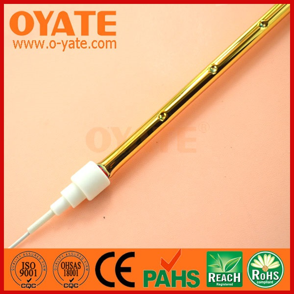 半镀金卤素石英红外线加热管