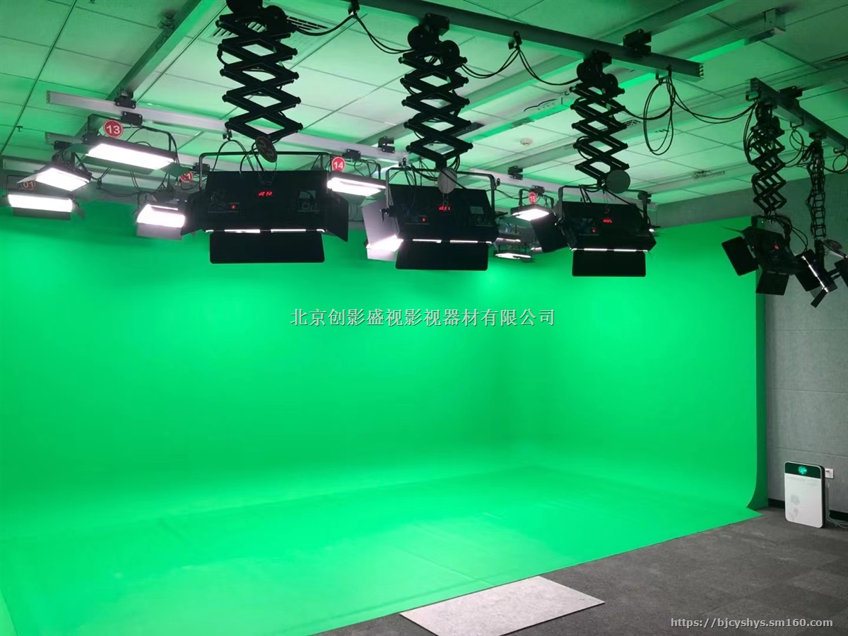虚拟演播室灯光搭建直播间 摄影棚灯光安装