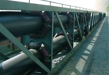 耐腐蚀耐酸碱管状胶带、EP400阻燃管状输送带