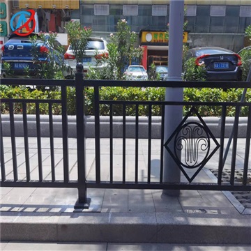 城市美化人行道护栏机非隔离栏锌钢护栏镀锌材料防腐