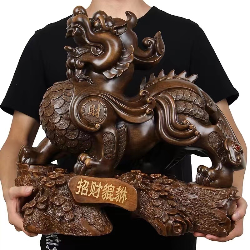 木雕焕环祥定制定做树脂落地周年工艺装饰品