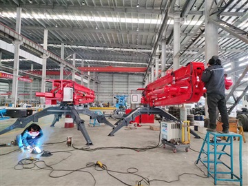 19米布料机、HGY19电梯井内爬式液压布料机