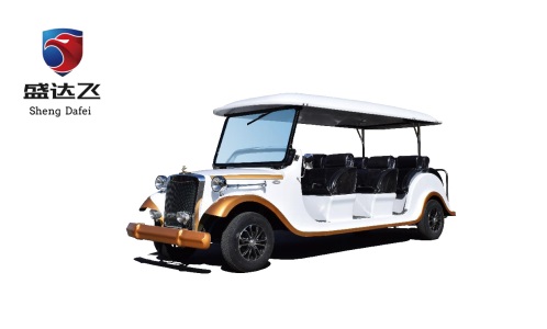 悍逸电动敞篷复古老爷车楼盘看房车景区四轮电动观光车