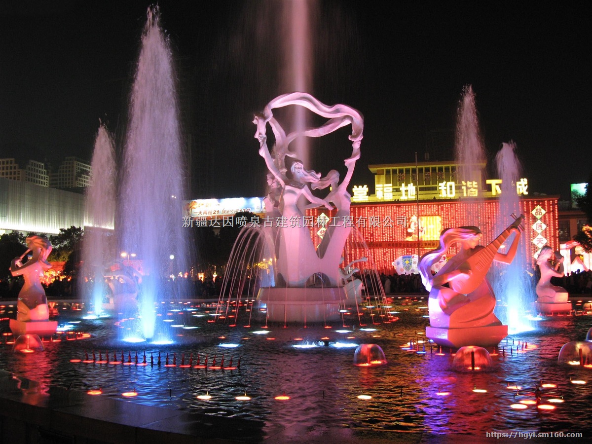 大型广场音乐喷泉|新疆喷泉公司|乌鲁木齐喷泉公司
