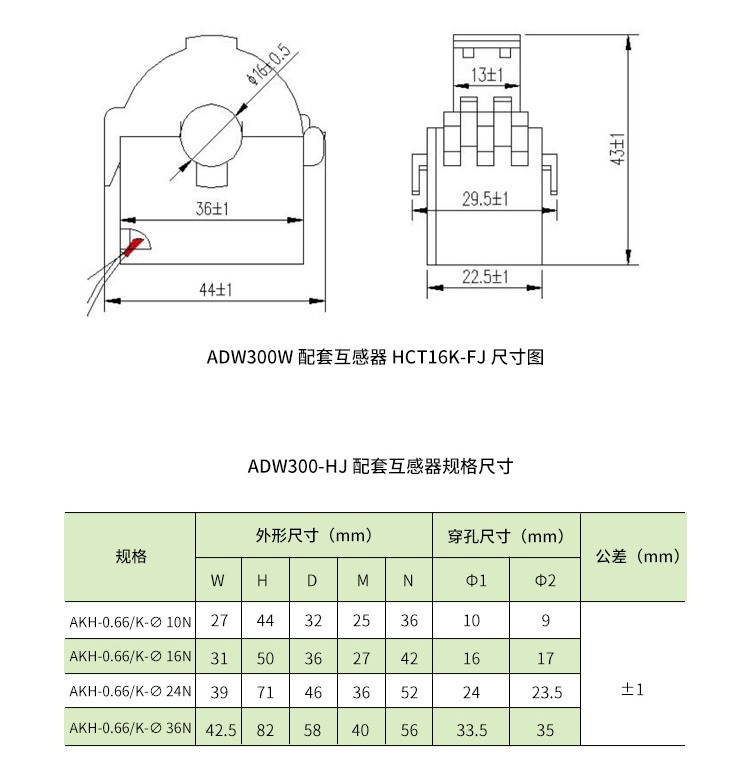 安科瑞ADW300无线计量仪表多功能可选全电参量测