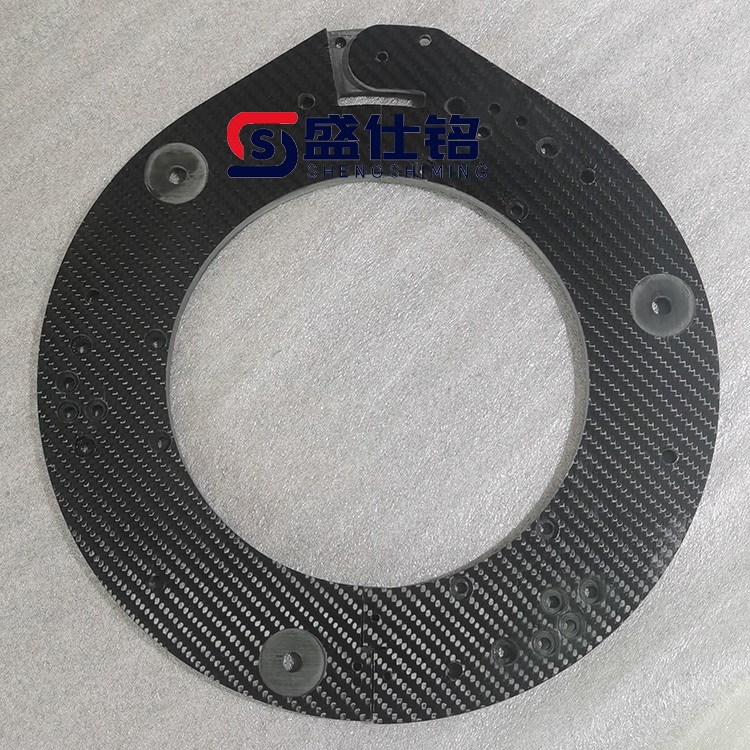 3K碳纤维板异型模压碳纤维材料成型按图定制 无人机