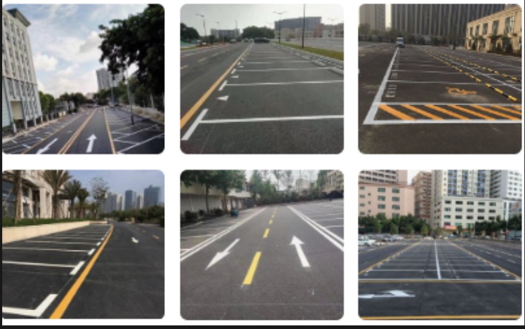 南京加热机交通划线 热熔标线道路划线 自行车位划线