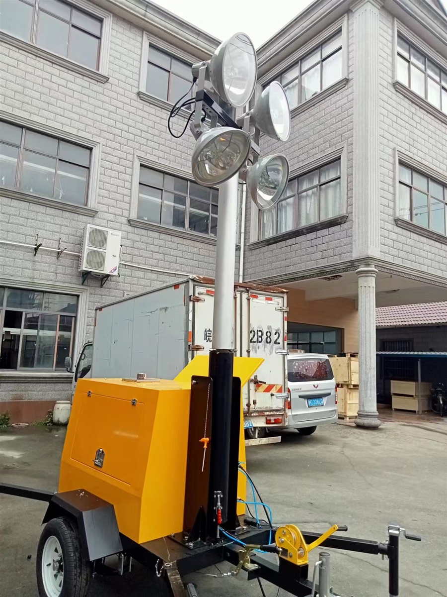 拖车式户外移动照明灯塔全方位泛光工作灯