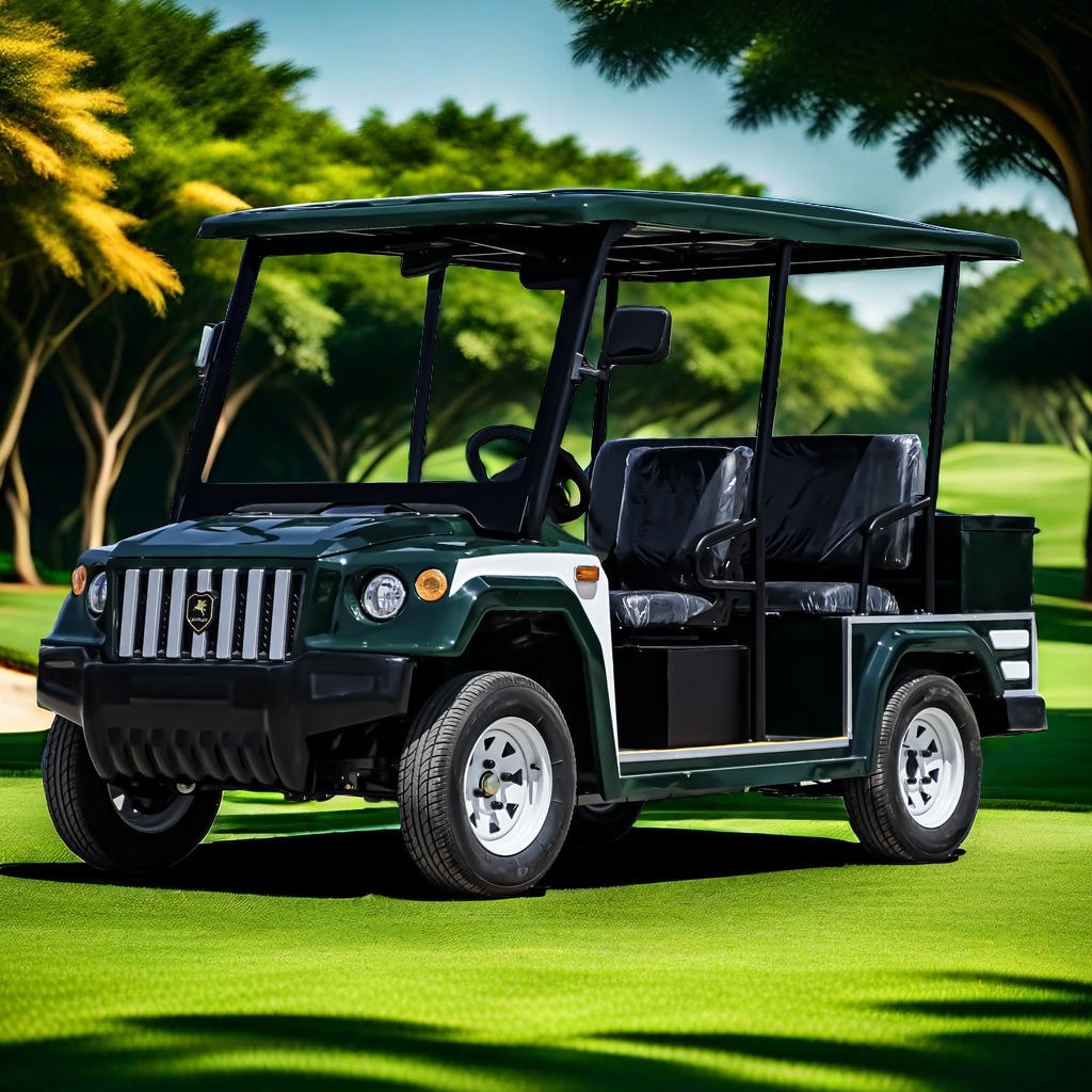 盛达飞4座四轮电动高尔夫球车旅游景区游览车摆渡车