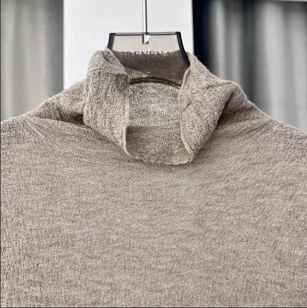 温碧霞代言IRENENA服装秋冬新款高领长袖打底衫